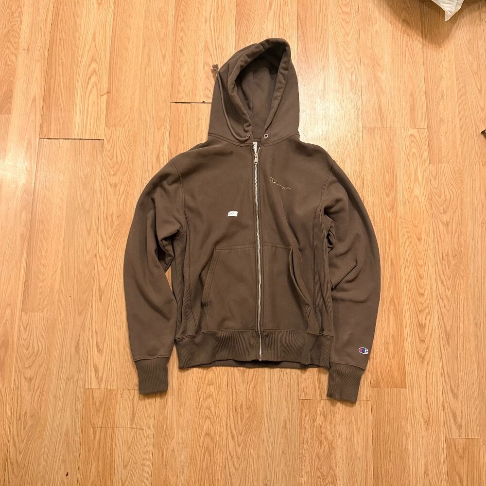 Champion Reverse Weave Brown Full Zip Hoodie